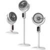 ZiStarlilife Ventilatore da pavimento ricaricabile USB, motore brushless silenzioso con telecomando, oscillazione a 180°, circolatore d'aria per casa, ufficio, camera da letto, ventilatore portatile