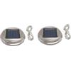 LIXSAZSE Luce solare rotonda di ricambio da 5 cm con 30 LED per lanterne, luce solare di ricambio in ABS per lanterna, 20 led bianco caldo (2)