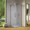 Parama Box doccia angolare 70x70cm due ante scorrevoli vetro 8mm trasparente profili cromati h195 | Creta