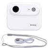 RASTKY Fotocamera Sportiva con Schermo Ribaltabile 1080P 143 Grandangolo, Fotocamera da Viaggio Portatile per Vlogging, Azione Anti-vibrazione con Ricarica della Batteria per Streaming (WHITE)
