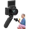 Ghjkldha Fotocamera 4K per fotografia, fotocamera digitale 4K vlogging Computer
