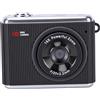 XUMIUZIY Fotocamera Portachiavi da 2,5K per Studenti Adolescenti, Fotocamera Indossabile con Zoom HD 16X da 64 MP con Schermo a Colori da 1,4 Pollici per Viaggi All'aperto (BLACK)