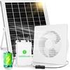 LGMCF Kit di ventilatori a pannello solare, 15 W, con ventola CC per piccoli pollai, serre, capannoni