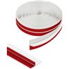 Orgthin Orghtin Striscia di tenuta in Silicone a Forma di T, Sigillante per porte, Striscia di Isolamento per Porte, 6,1 Metri di Fermaporte per il lato Della Porta