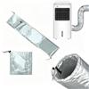 Yqooup Copritubo Per Condizionatore Portatile, Manicotto Isolante Per Tubo Di Scarico, Impermeabile E Antipolvere, Tessuto Flessibile Con Coulisse Regolabile, Compatibile Con Tubi Da 5 Pollici E 5,9 Pollici