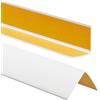 ProfiPVC Profilo Angolare PVC 50x50 mm - Listello di protezione in plastica flessibile - Striscia autoadesiva - Riparo dei profili angolari e bordi, facile da installare - 180cm, Bianco