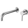 IMEX GLT023/AC MOSCU Grifo De Lavabo Empotrado Acero