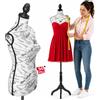BAKAJI Manichino Sartoriale Femminile con 50 Spilli Modello Paris per Sartoria Donna