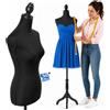 BAKAJI Manichino Sartoriale Femminile con 50 Spilli Modello Total Black Sartoria Donna