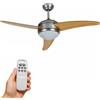 DCG Ventilatore A Soffitto Con 3 Pale In Legno 3 Velocita Con Luce e Telecomando DCG