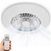 DCG Ventilatore da Soffitto con Luce Led Dimmerabile Diametro 56cm 62W 7 Pale