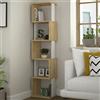 BAKAJI Libreria Design Moderna Scaffale Modulare 5 Ripiani 161x35x30cm Ufficio Quercia