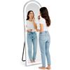 Shally Dogan Specchio ad Arco Figura Intera Alluminio e Led a 3 Colori Dimmerabile 160x50cm