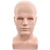 Davinona Testa manichino maschile testa professionale manichino per display parrucche cappelli cuffie maschera occhiali da sole gioielli e display Scravat (colore della pelle)