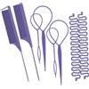 Generic Strumento per coda di capelli, pettine per intrecciare lo styling, 24 x 8 x 0,9 cm, set di separazione con struttura flessibile, strumento di sezione di precisione, finitura in resina liscia con