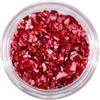 YIXANNX Pietre di vetro frantumate per nail art Glitter irregolari Suggerimenti 3D Decorazione Frammento di cristallo Accessori per manicure Creazione gioielli, Rosso brillante