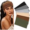 BELEVO Sportiva Fascia Capelli, 6 Pezzi Fascia Capelli Donna Headband Donna Fasce Sport Elastiche Antiscivolo Adatto Per Jogging Yoga Tennis Calcio