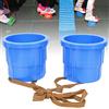Xiuganpo Scarpe Trampoli per Bambini, Giocattolo Interattivo per L'allenamento Dell'equilibrio, per Giochi al Chiuso e All'aperto, Materiale ABS per Bambini sopra i 3 Anni, Rosso/Blu, 1 Paio, (Blue)