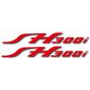YUNJMYL Per Sh 300I 300 I FH 300i Moto Auto Ruota Di Bicicletta Adesivo Riflettente Impermeabile Decalcomania Del Serbatoio Casco