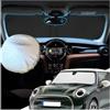 YEE PIN Parasole per parabrezza compatibile con Mini Cooper F55 F56 2015-2024, parasole pieghevole con borsa coprivolante, in fibra di raffreddamento, protezione UV e polvere
