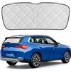 tivekeo Parabrezza Posteriore Parasole Auto Sostituzione per BMW X3 2018-2024, Parabrezza Posteriore Parasole Lunotto Posteriore, Pieghevole Parasole Auto Protezione UV Riflettente Privata