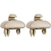 KIXZSAZ Gancio per clip per visiera parasole per auto Installazione semplice in plastica Robusto e durevole Supporto per visiera parasole per auto resistente e non tossico, Beige