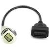 Aukson Cavo Diagnostico Moto OBD2 a 4 Pin per Rilevamento Guasti | Adattatore ABS compatibile con modelli K-Line, convertitore per moto, piccolo e leggero, facile da trasportare e riporre