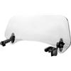 SIXRUN Spoiler per Parabrezza Modificato per Moto, Deflettore per Parabrezza Regolabile con Hardware di Montaggio, Montaggio Universale (Piccolo stile trasparente)