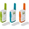 MOTOROLA Solutions Lotto di 3 Walkie Talkie TALKABOUT T42 PMR446 3 COLORI...