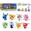 Super Wings, TransformaBots, World Airport Crew, Serie 2, Confezione con 15 G...