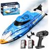 Cirmine Barca Telecomandata ad Alta Velocità 25 km/h,RC Boat Impermeabile con 2,4 GHz...