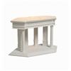 Piattaforma con Colonne Stile Romano Parcheggio in Miniatura Effetto Marmo