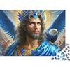 RNDPFLKM Gesù - Religione Puzzle classico di Gesù incoronato da 1000 pezzi in cartone spesso, decorazione murale creativa e rilassante 38x26cm/1000pcs