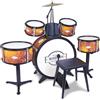Bontempi | BeatMaster Pro: Batteria per Piccoli con Suoni Realistici e Tanto Divertimento, Arancione, 850x650x680 mm