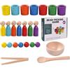 Wcybym Giocattoli Per Selezionare I Colori, Con Design Per Lo Sviluppo 'apprendimento, 4x4 Cm, Bicchieri Per Selezionare I Colori In Età Prescolare, Set Di Giocattoli Per Il Riconoscimento Cȯlor Per