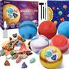 PIBEX Kit per scavare pietre preziose, scavare 30 rocce e minerali da 6 pianeti del sistema solare, set di attività per esperimenti scientifici di archeologia, geologia, esplorazione dello spazio