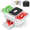 Naxudcoo Mescolatore Carte da Gioco Elettrico Automatico per 1-2 Mazzi, con modalità Automatica e Manuale, Custodia Portatile e Basso Rumore per Poker, Blackjack, Texas Hold'em, Phase 10
