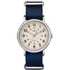 Timex Orologio Weekender 40mm, Blu/Crema