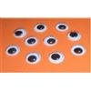 Efco - Rotonda traballanti Occhi, Plastica, Nero/White-p, plastica, Nero/Bianco, 4 mm, 10-Piece