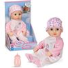 BABY born BABY Anna - Bambola con tutina rosa e biberon - Dimensioni 36 cm - Corpo morbido e occhi che si chiudono - Adatta a bambini a partire da 1 anno