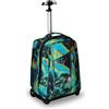 Invicta Trolley Scuola Benin Fantasy, Blu e Verde, 2 in 1, Con Spallacci Uso ...