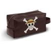 One Piece SkullBorsa da Toilette da Viaggio Brick PLUS, Marrone, 27 x 13 cm