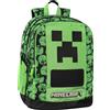 Franco Cosimo Panini MINECRAFT Zaino Scuola Ufficiale Minecraft, con 2 Ampi Spazi Centrali, Tasca...