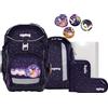 ergobag pack set Zaino scolastico ergonomico e flessibile, 6 pezzi, per la pr...