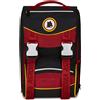 Seven AS Roma Zaino Doppio Scomparto Estensibile Calcio, Nero, Maxi Capienza,...
