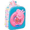 safta PEPPA PIG 3D Zaino per asilo 3D, adattabile al carrello, facile da pulire, i...