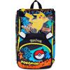 Seven Zaino Pokemon Doppio Scomparto Estensibile, Nero, Maxi Capienza, Schien...
