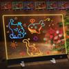 LURICO Lavagnetta in Acrilico con Luci LED, 35x25cm Lavagna Promemoria LED, 5 Modali...