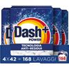 Dash Detersivo Lavatrice In Polvere, 168 Lavaggi 4x42, Tecnologia Anti Residu...