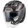 GIVI CASCO JET ABS X31F IMPACT TITANIO/ROSSO GIVI : Taglia Int - S